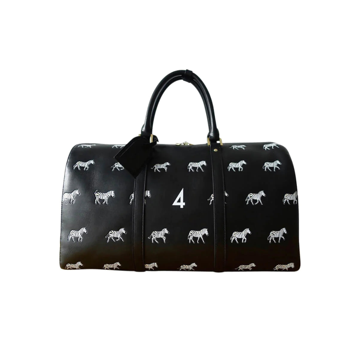 Leather Zebra Duffle DANS LA MAIN