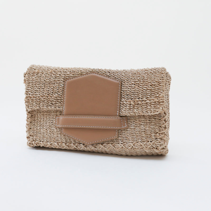 Rita Raffia Clutch Bag