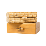Bamboo Clasp Wood Clutch