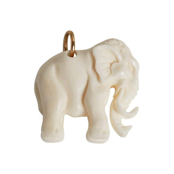 Bone Elephant Pendant